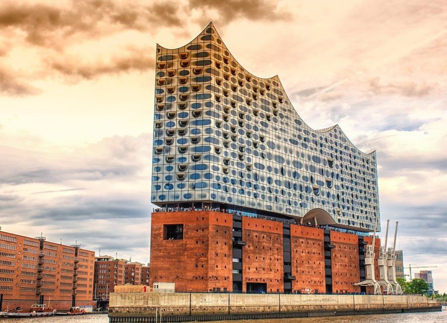 architecture, elbe philharmonic hall, hamburg